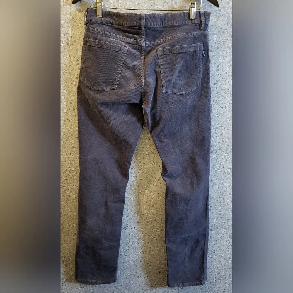 Vineyard Vines Men's Charcoal‎ Gray Cordouroy Pants, Size 30x32
